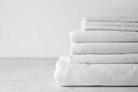 Fresh linens in a short-term rental